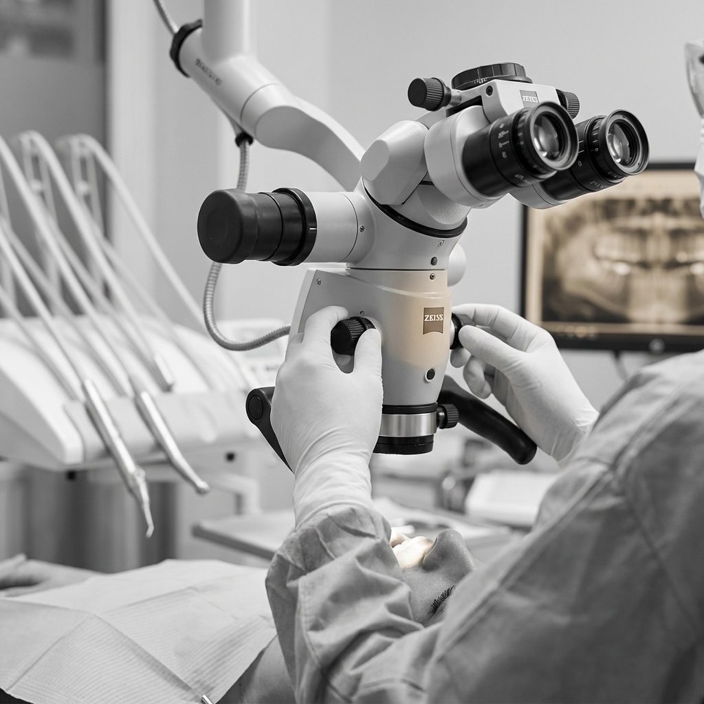 Dental microscope for precision procedures